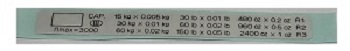 08:3003337-9 HV-60KG capacity label (Non-NTEP)